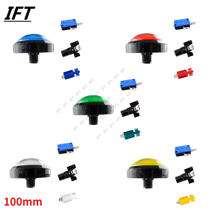 Arcade Vending & Laundry - 100mm Push Button 5/12V Beleuchtet 10CM