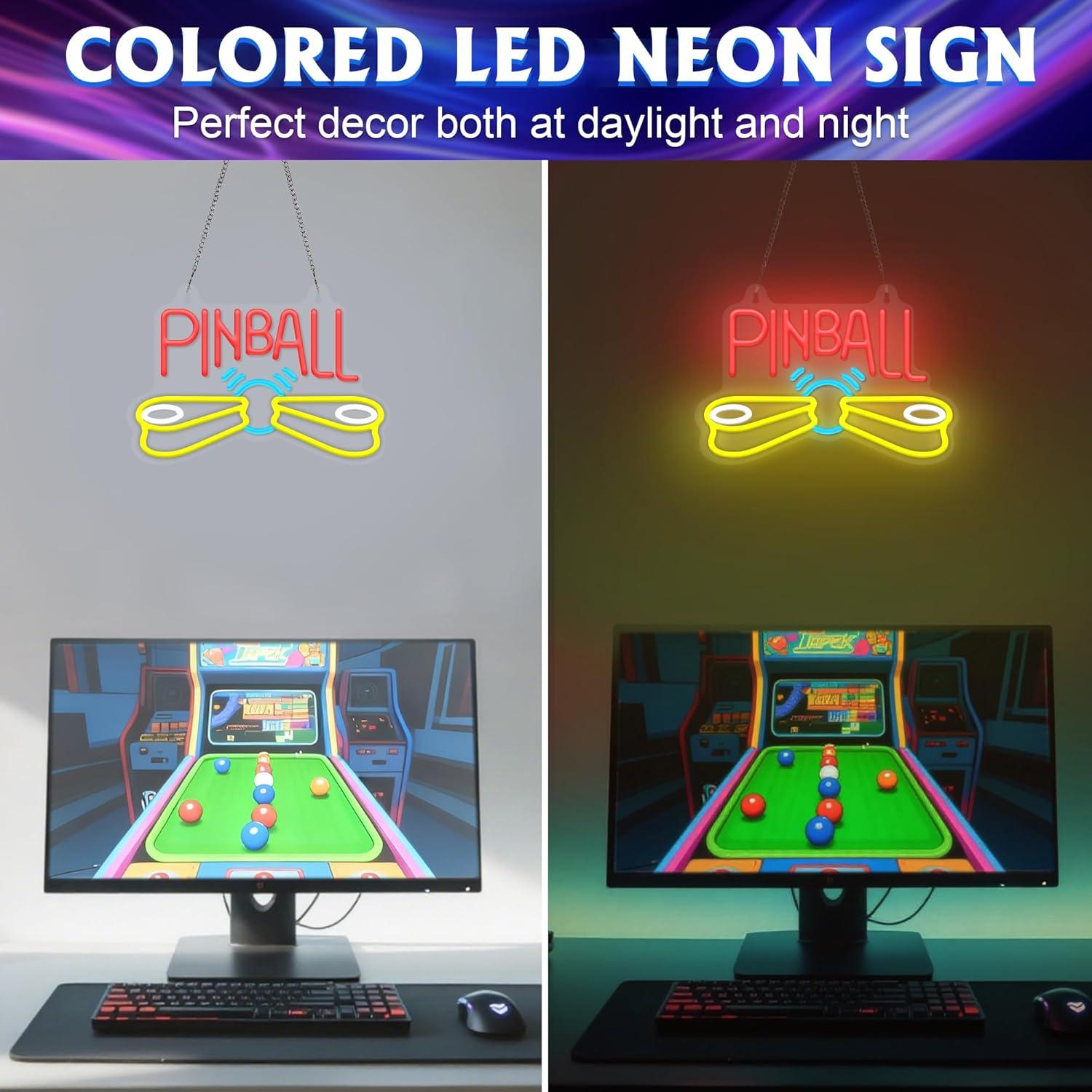 Pinball-Neonschild, Arcade-USB – Arcade Games & Vending Llc Photos Bewertung und Preis